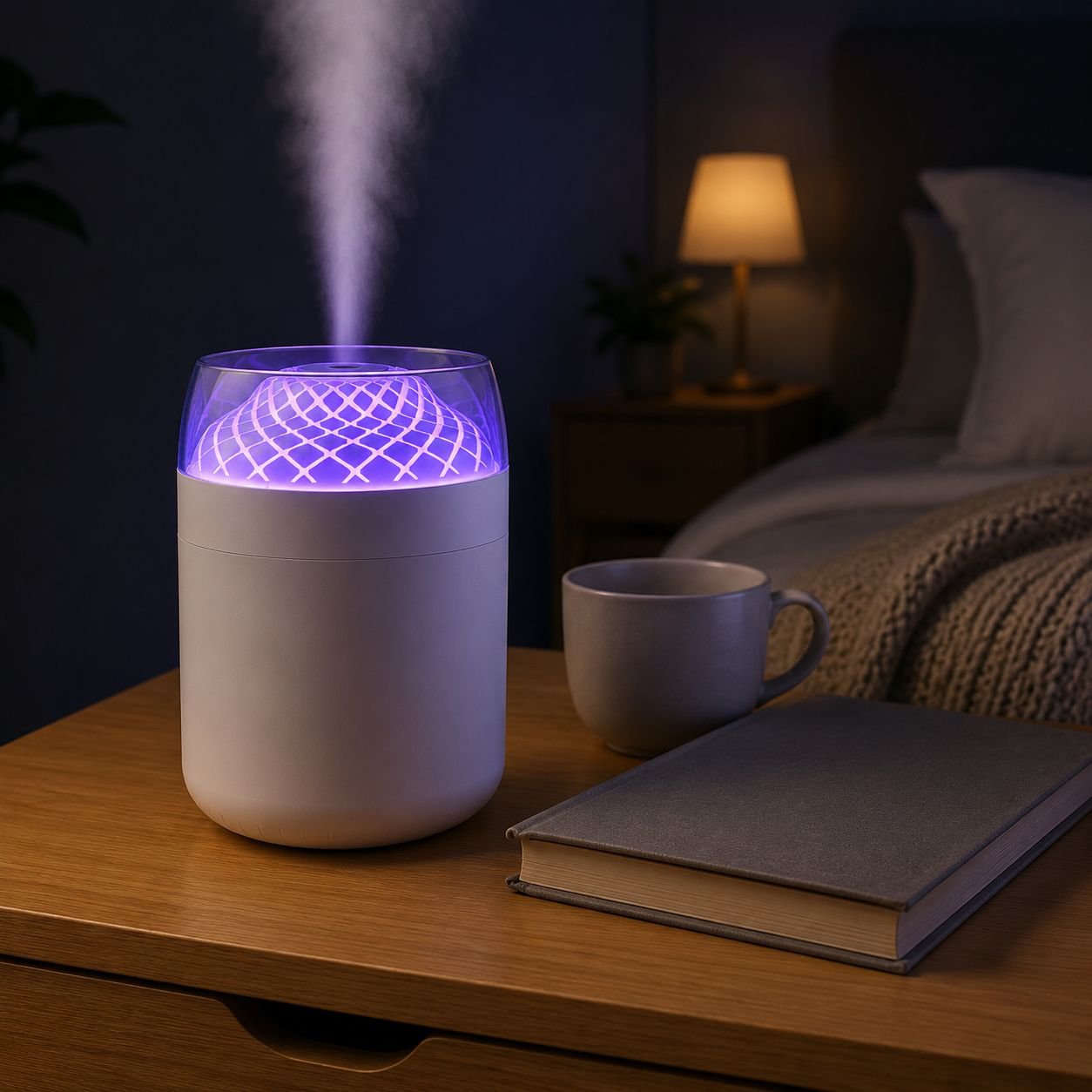 modern design desktop humidifier with aroma diffuser