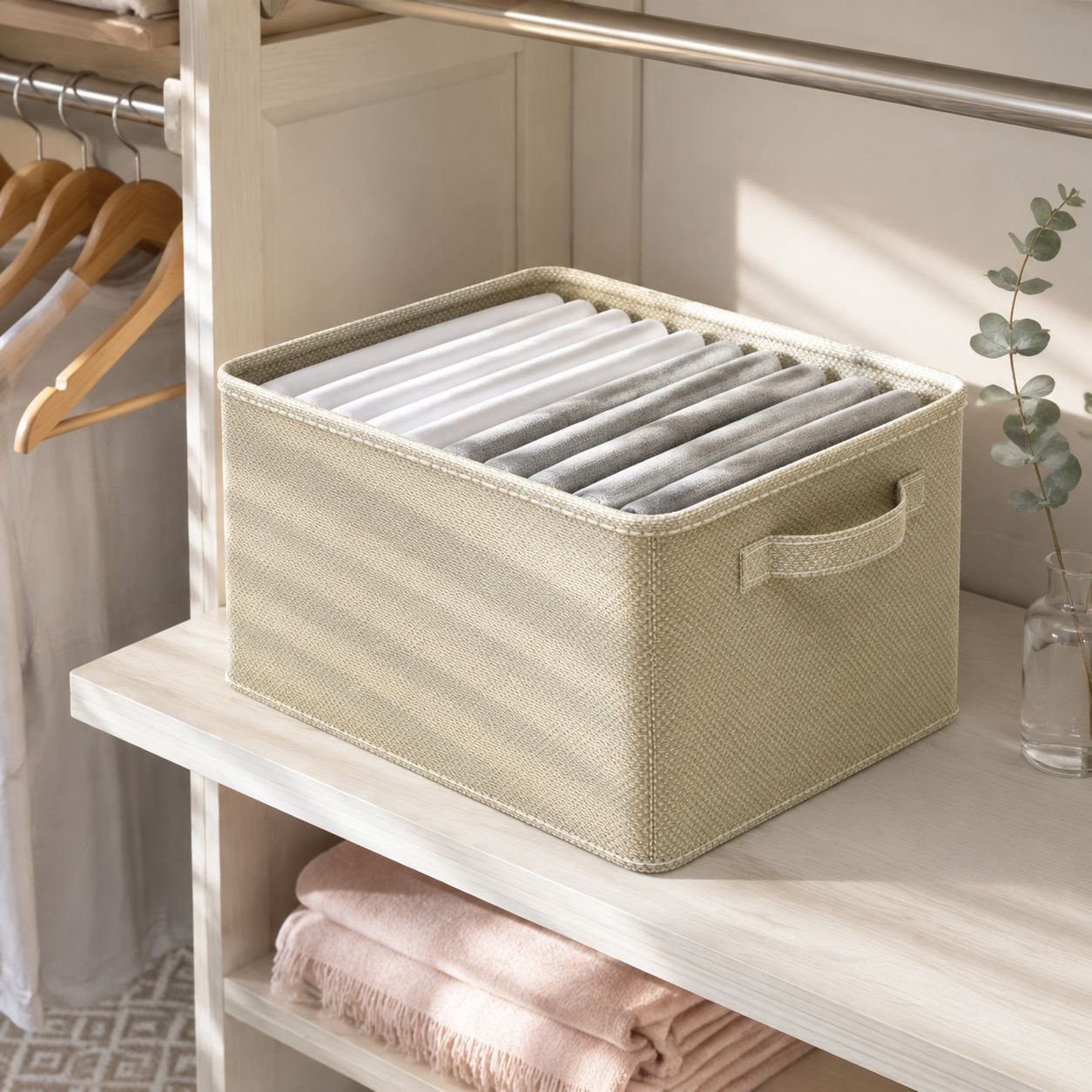 Extra Large Wardrobe Clothes Organizer Storage Box