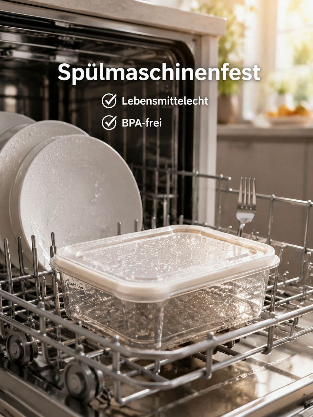 Lebensmittelechte Frischhalteboxen aus PP