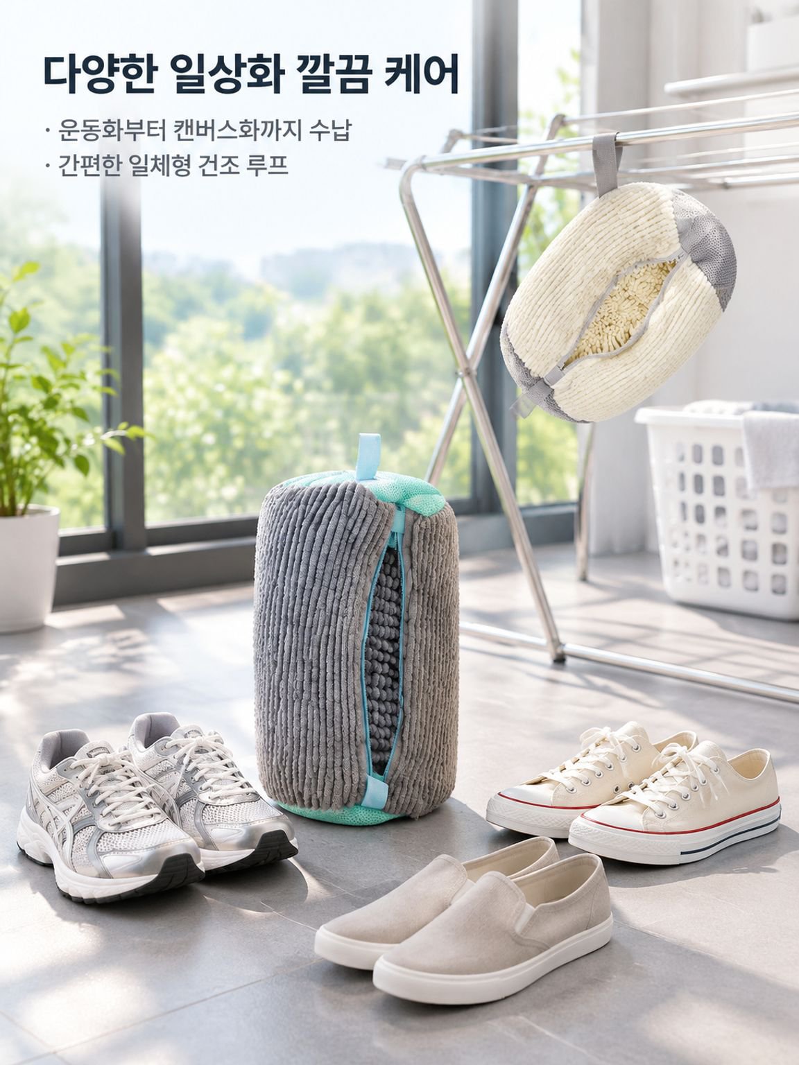 세탁기 전용 신발 세탁망 안심 세탁 도구
