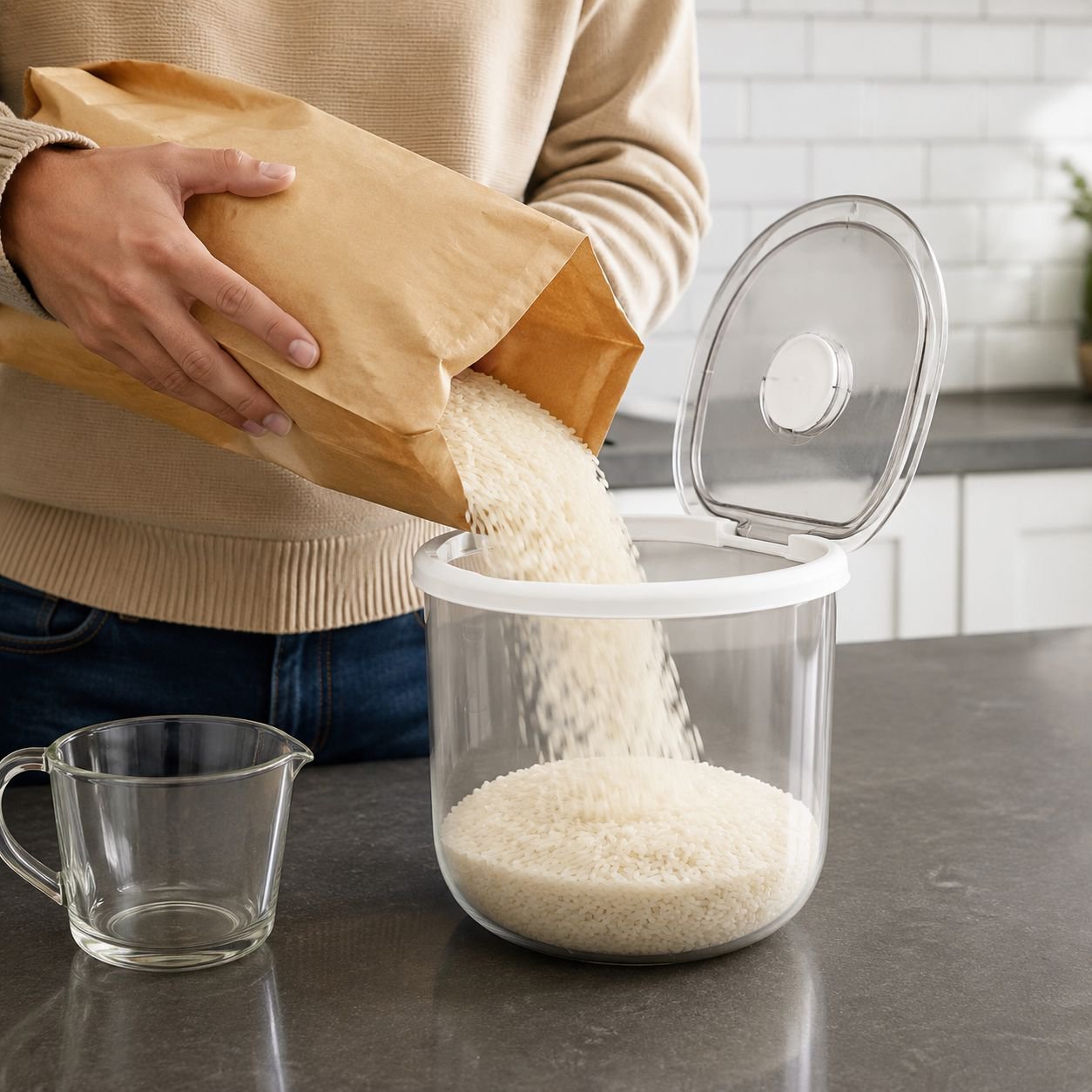 Household Anti-Insect Moisture-Proof Sealed Rice Storage Container