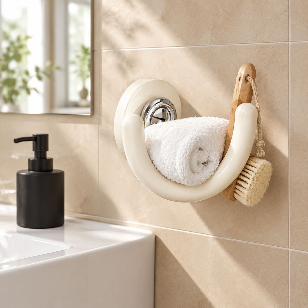 Space-saving draining storage shelf for slippers