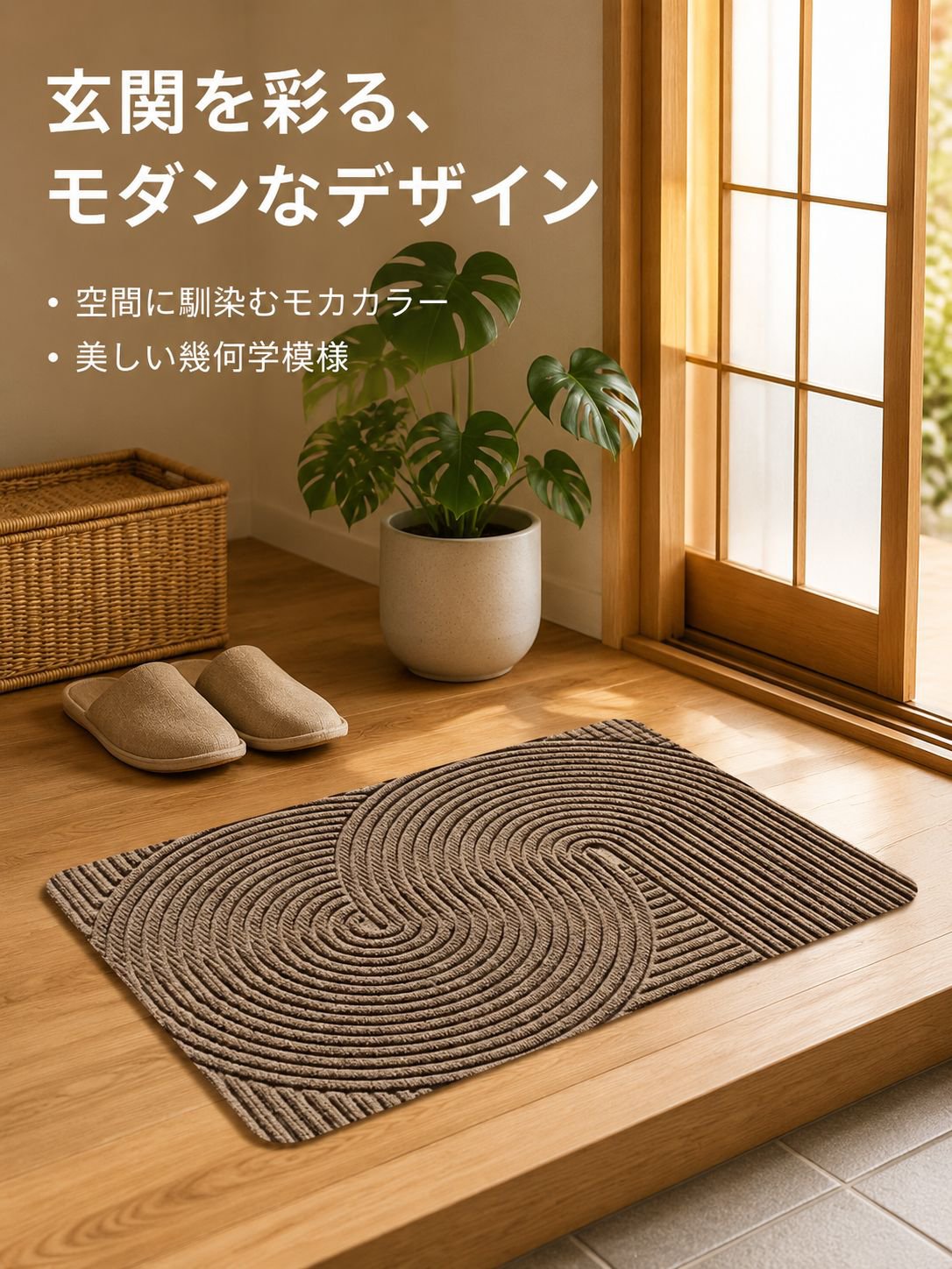 滑り止め加工されたフロアマット