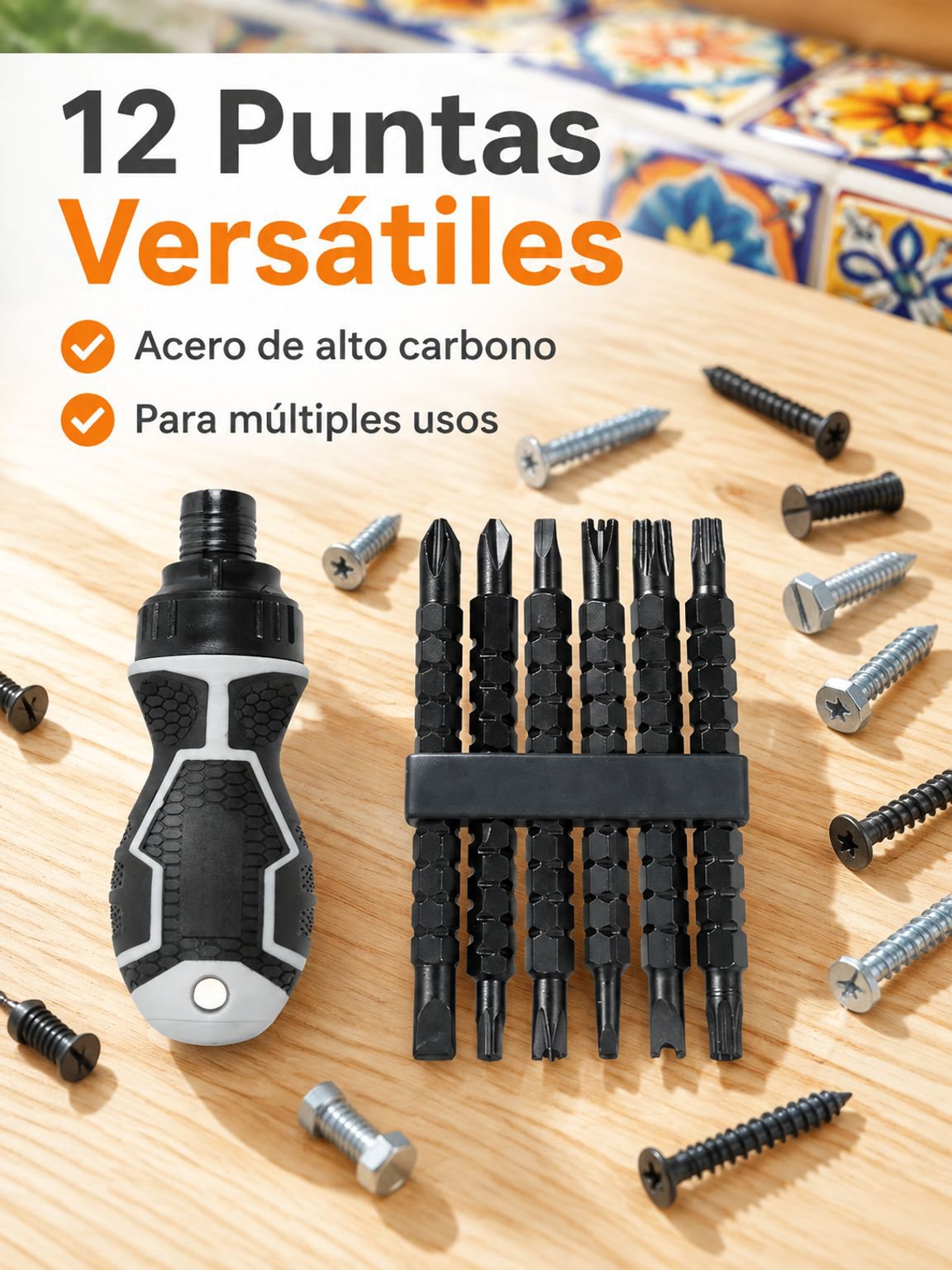 Juego de destornilladores de carraca multifuncionales