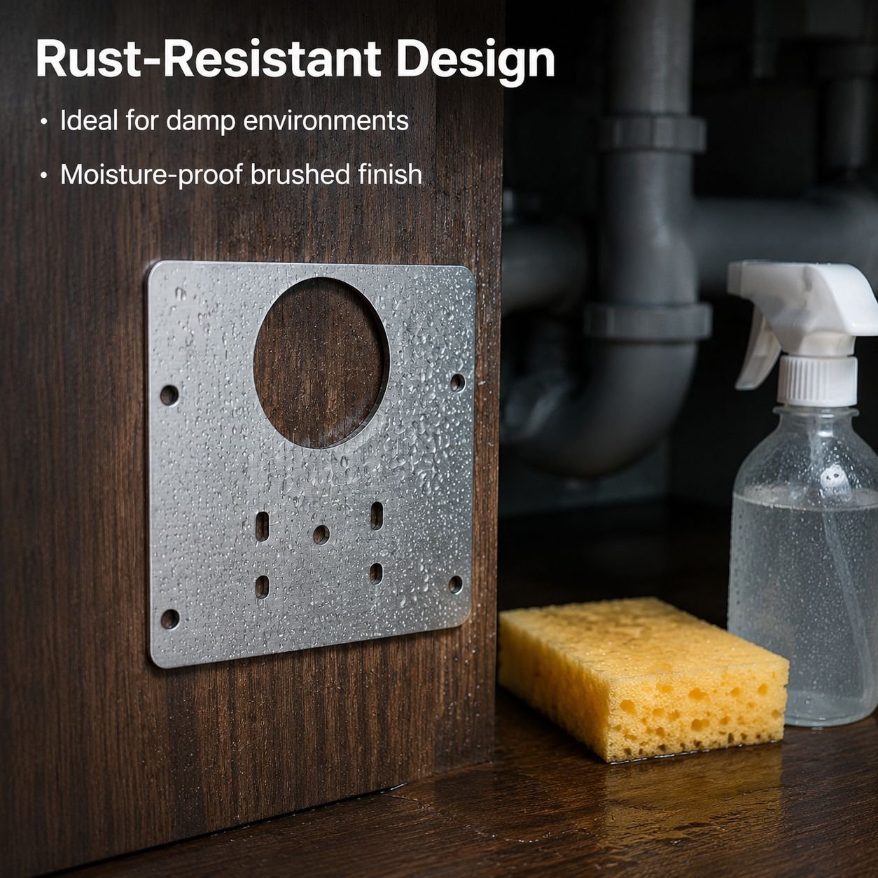 Cabinet Door Hinge Repair Reinforcement Plate with Soft Close