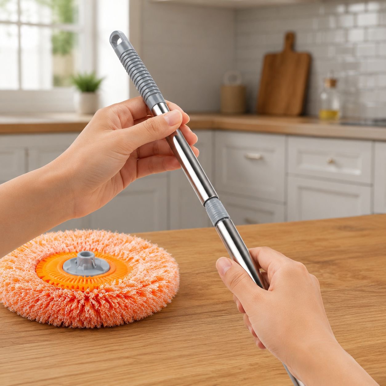 Washable and reusable mop for versatile cleaning