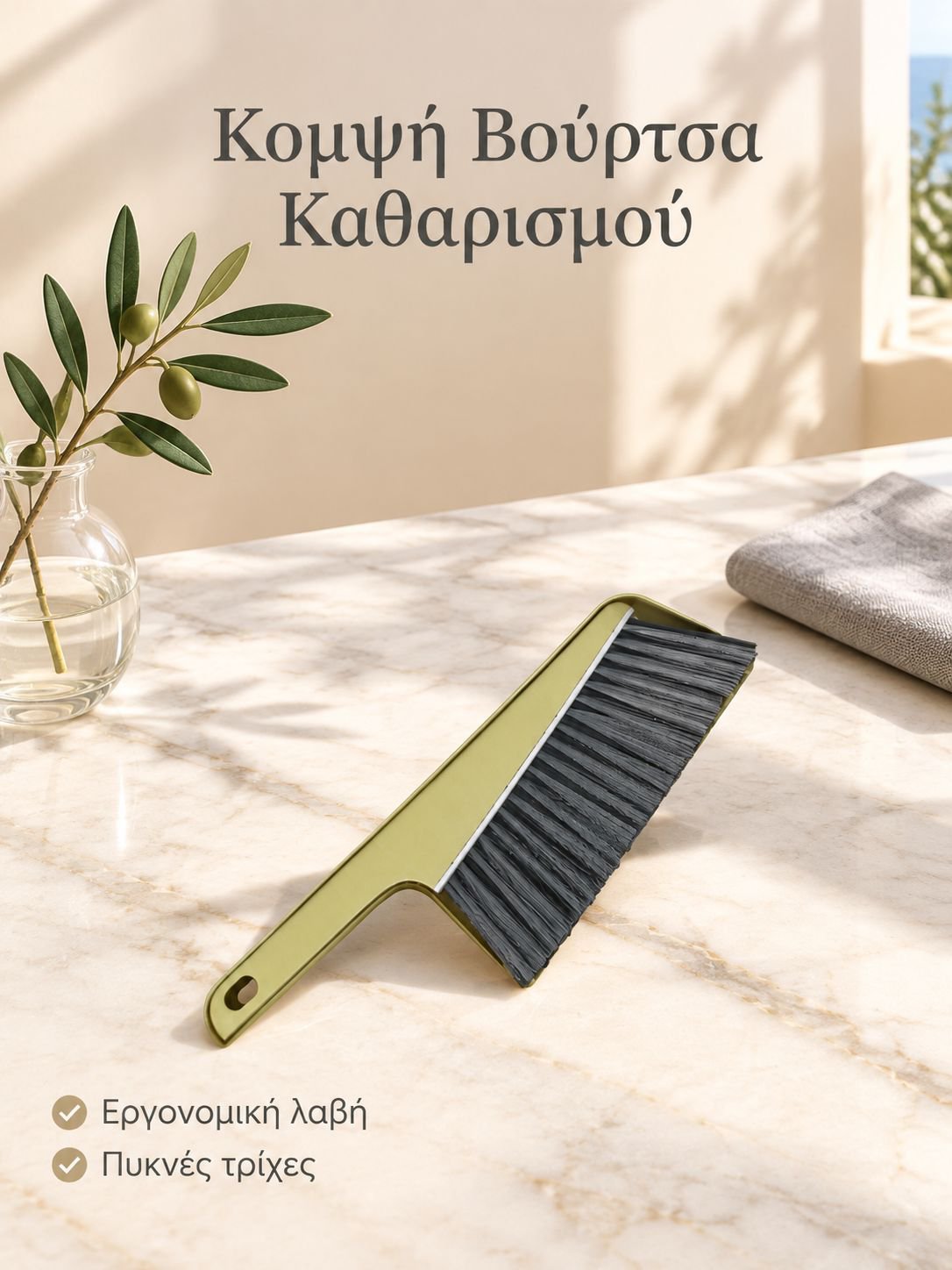 Πολυλειτουργική βούρτσα απομάκρυνσης σκόνης με οπές