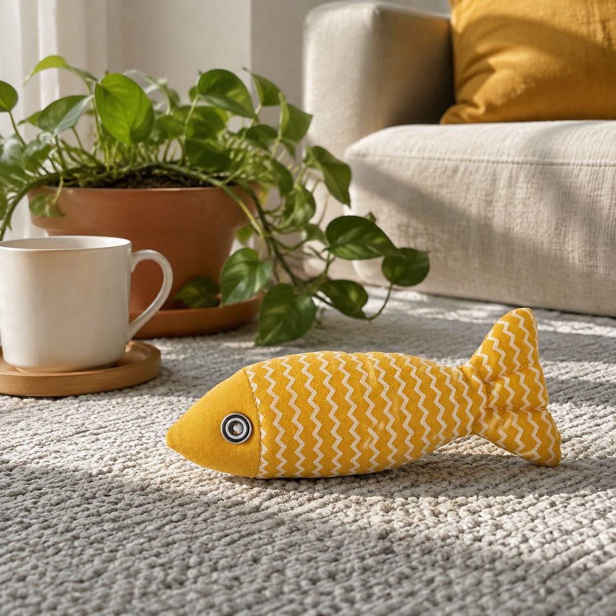 貓咪貓薄荷魚玩具