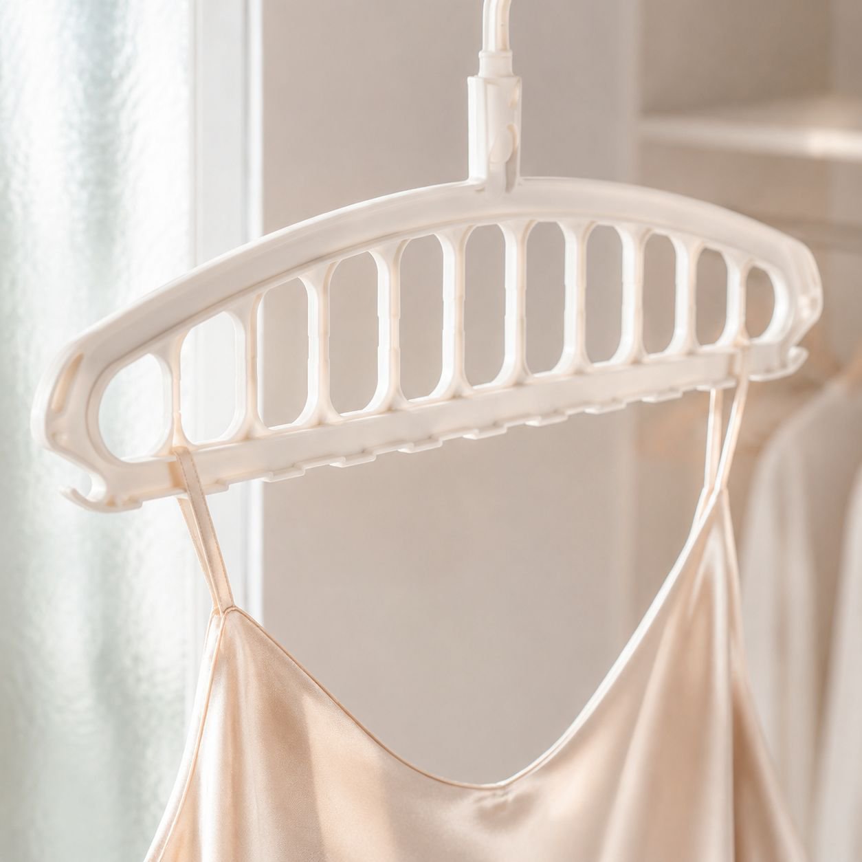 Space-saving clothes organizer hook