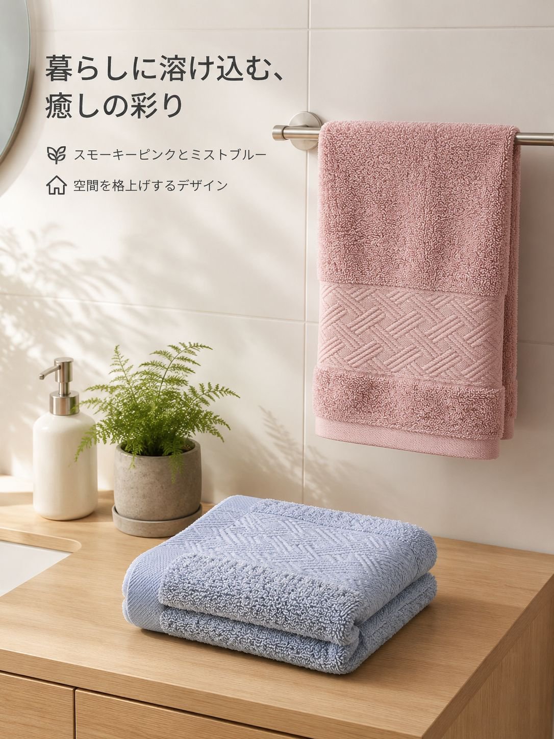 純綿製大人用無地フェイスタオル