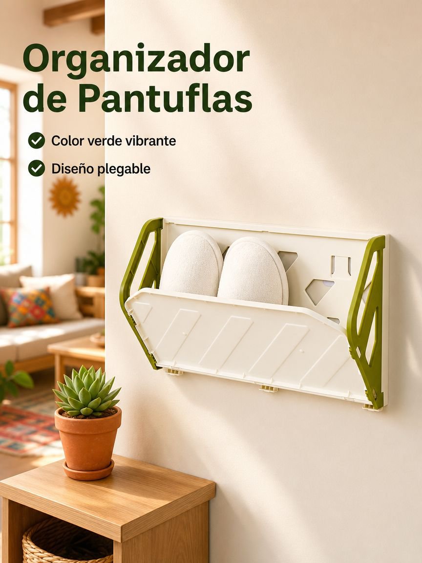 Zapatero plegable de pared sin taladro y antirrobo para el hogar y baño