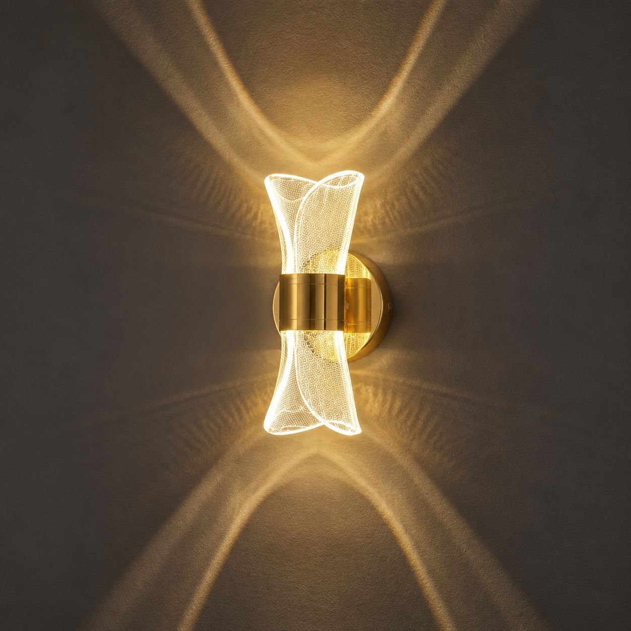 Minimalist wall sconce for bedroom or hallway lighting