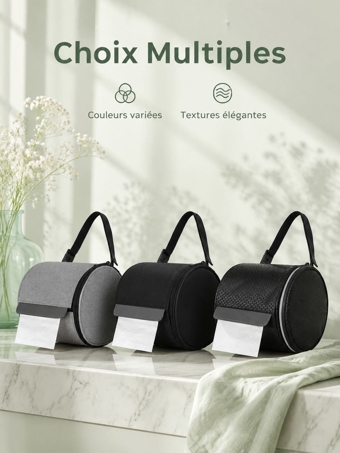 Sac à papier toilette portable et imperméable, idéal pour voiture et camping