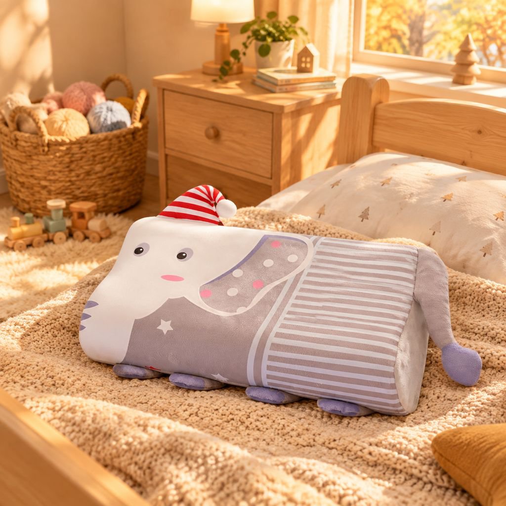 Herbst und Winter Cartoon Tier Latex Kissen für Kinder Schlafsaal