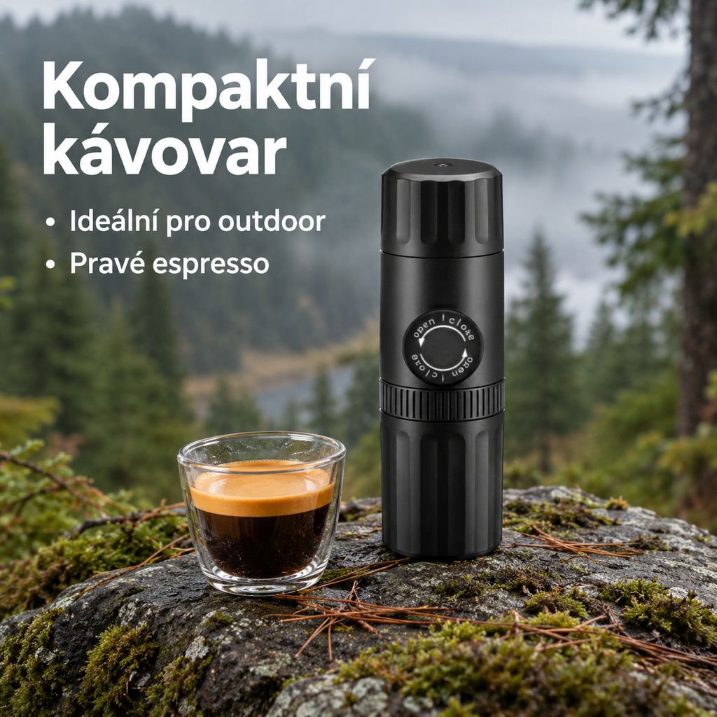 Multifunkční kávovar na kempování