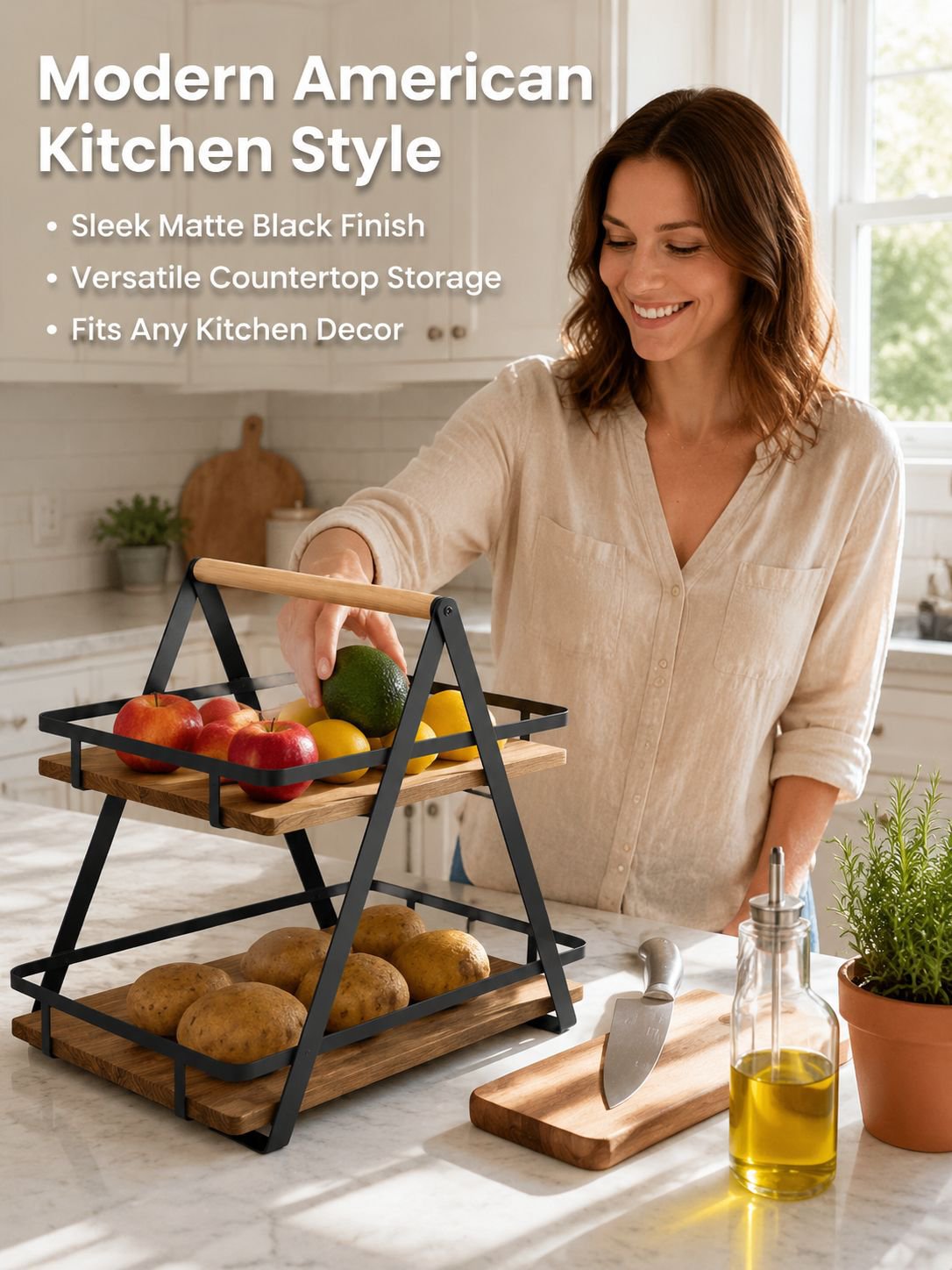 Multi-functional Home Kitchen Fruit and Vegetable Storage Basket
