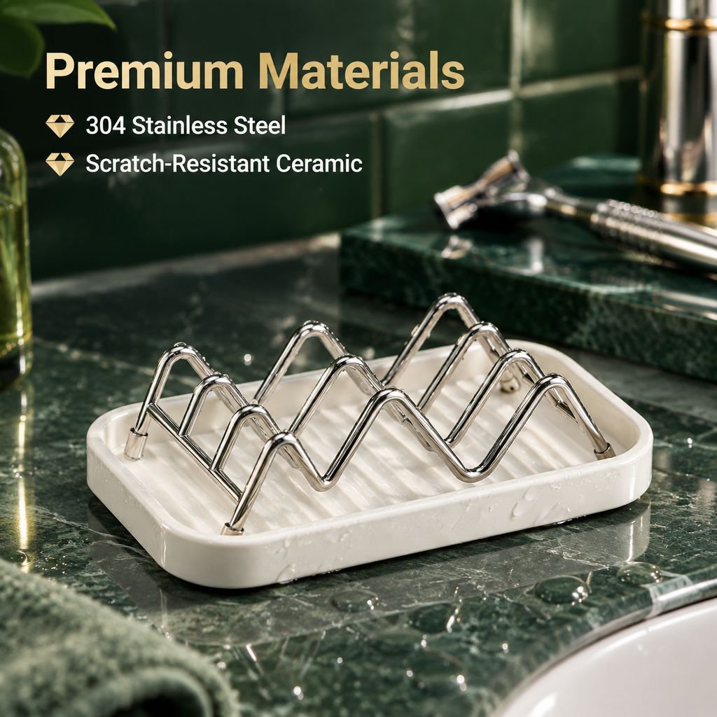 Soap Dish Bathroom Drainable Soap Holder