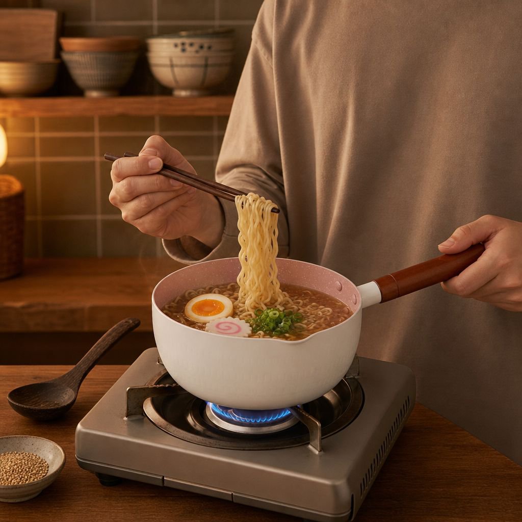 インスタントラーメン用ミニ鍋