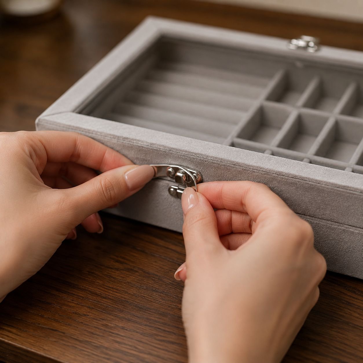 Stylish and portable jewelry box for women