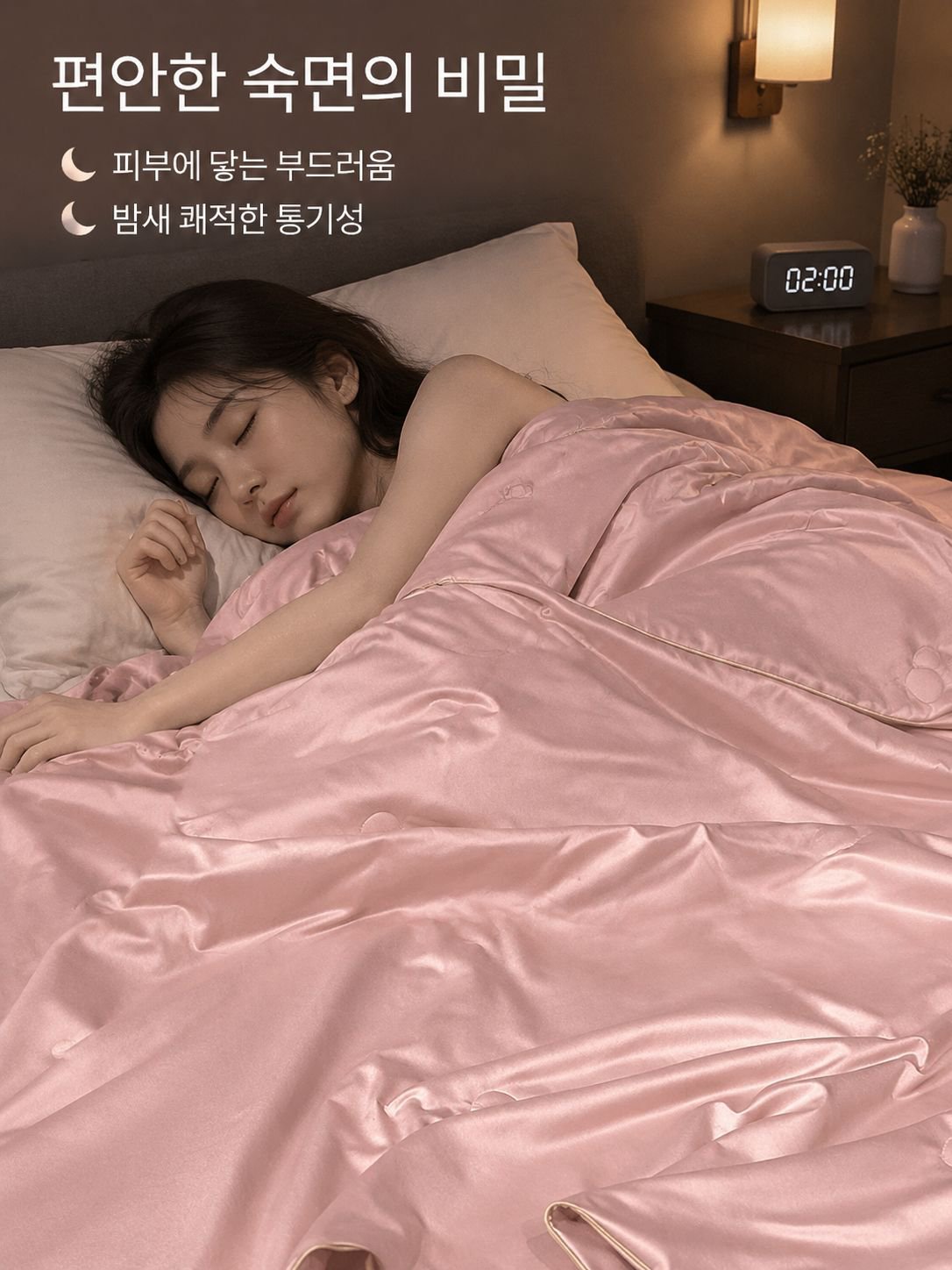 시원한 아이스 실크 여름 이불