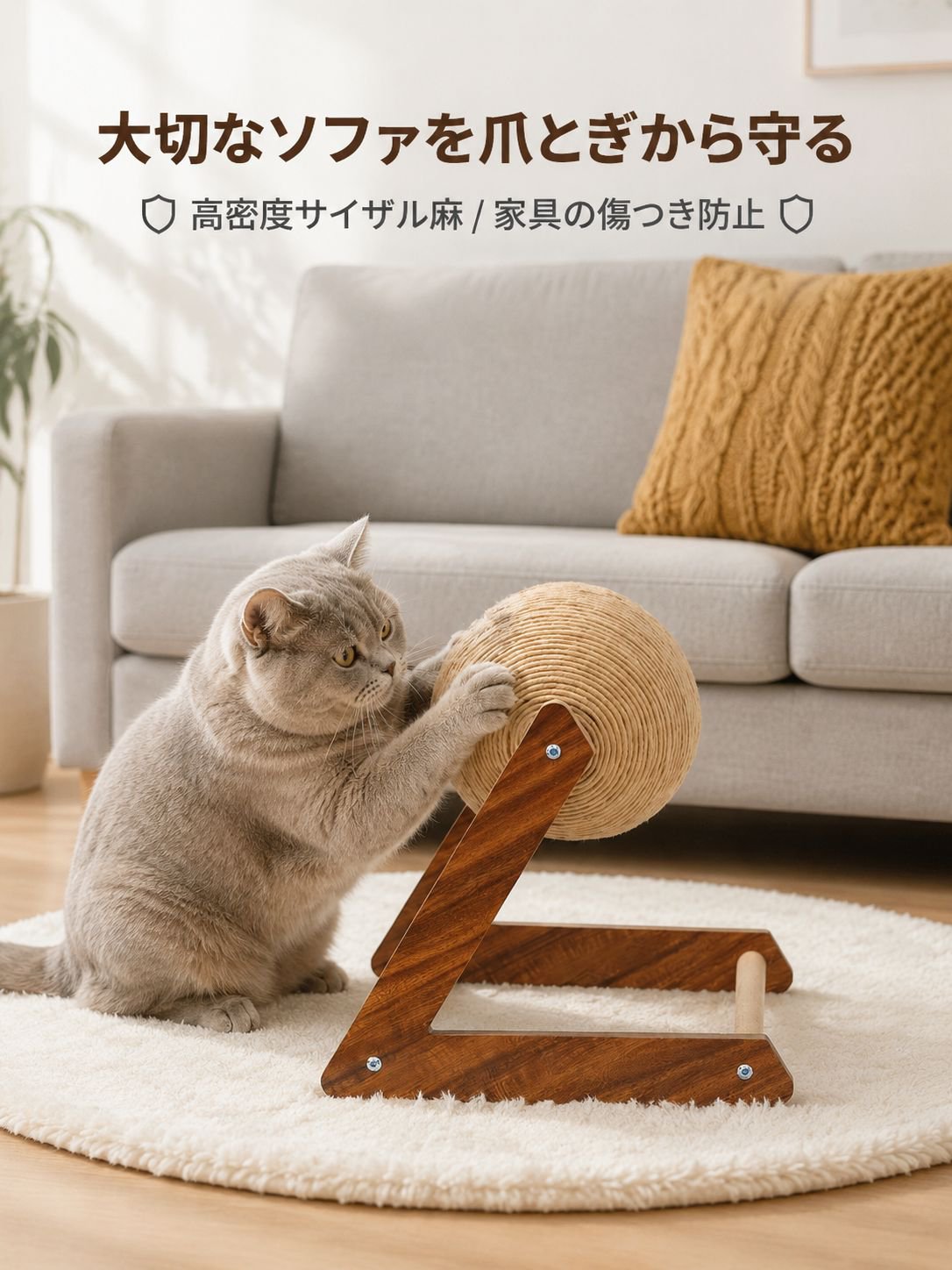 剣麻球猫つかみ板猫おもちゃ
