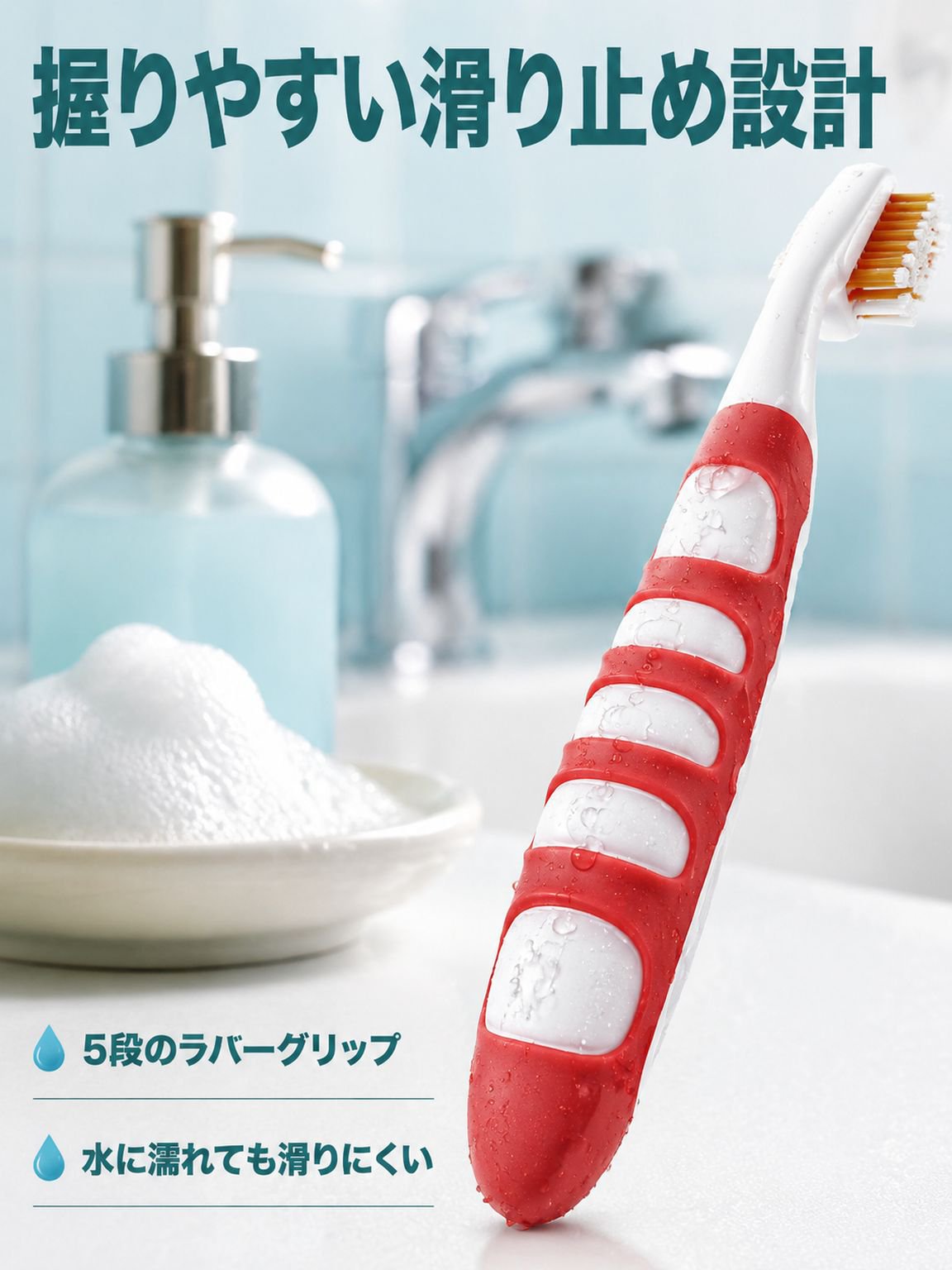 携帯用折りたたみソフト毛先使い捨て歯ブラシ