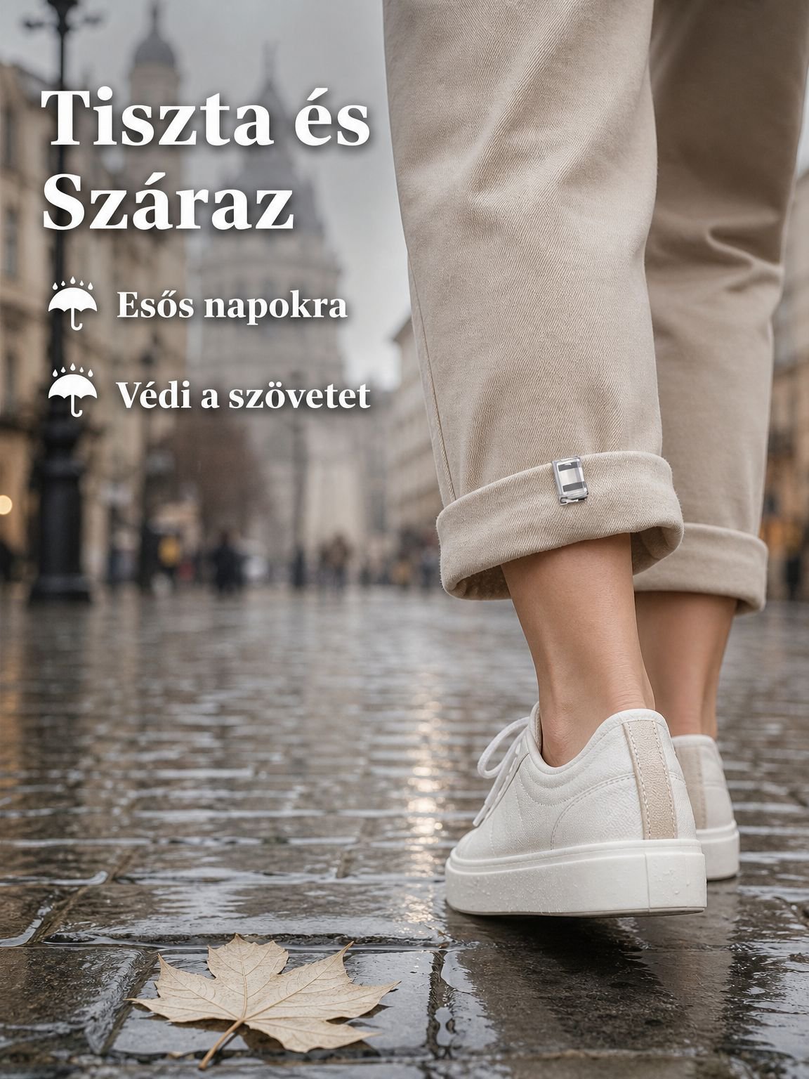 Láthatatlan nadrághossz állító csat, egyszerű rövidítéshez