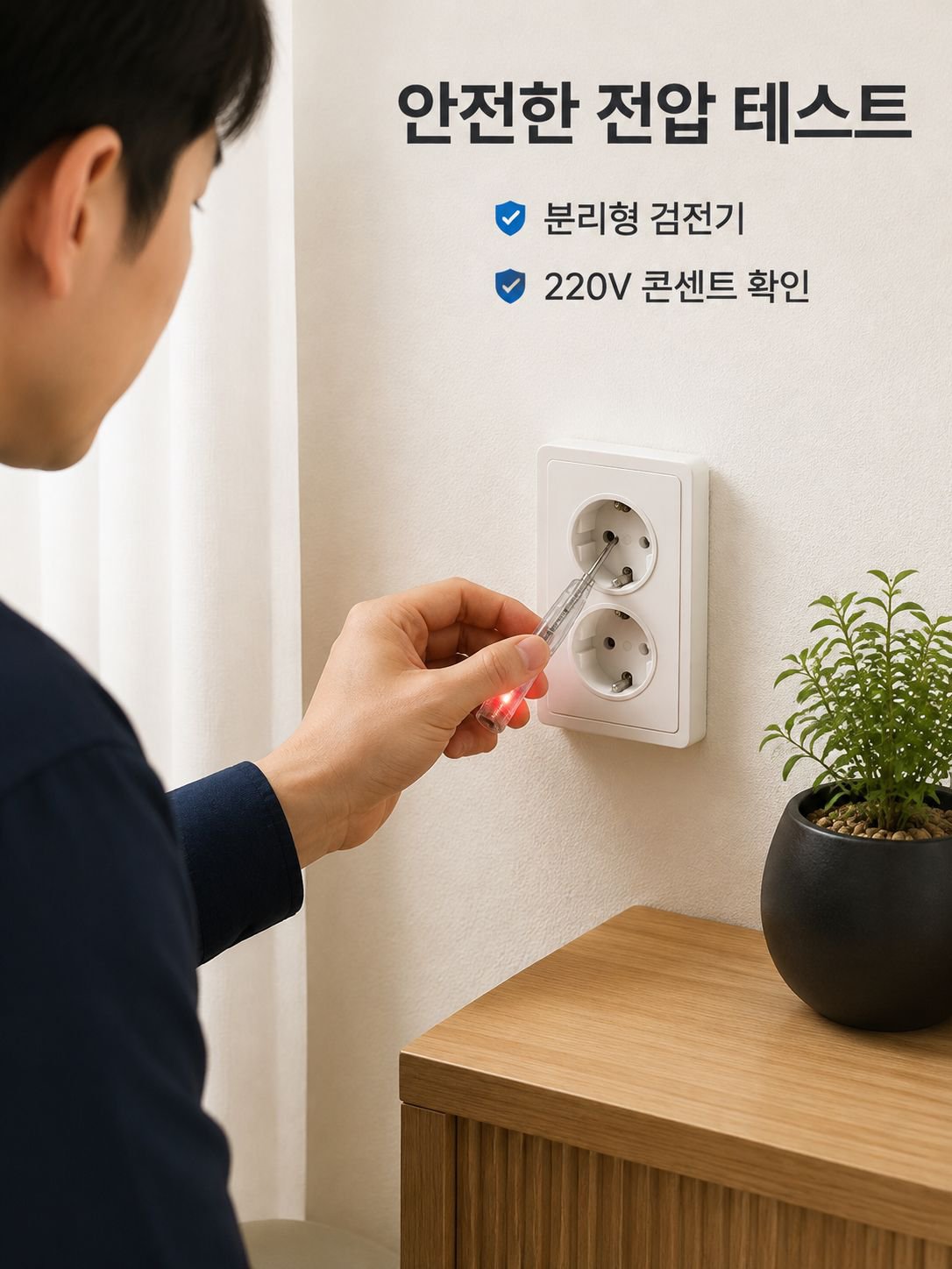 다기능 접이식 와이어 스트리퍼 전기테스터 포함