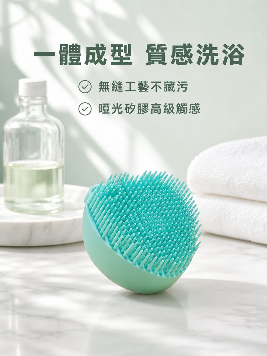 寵物洗澡矽膠刷按摩清潔