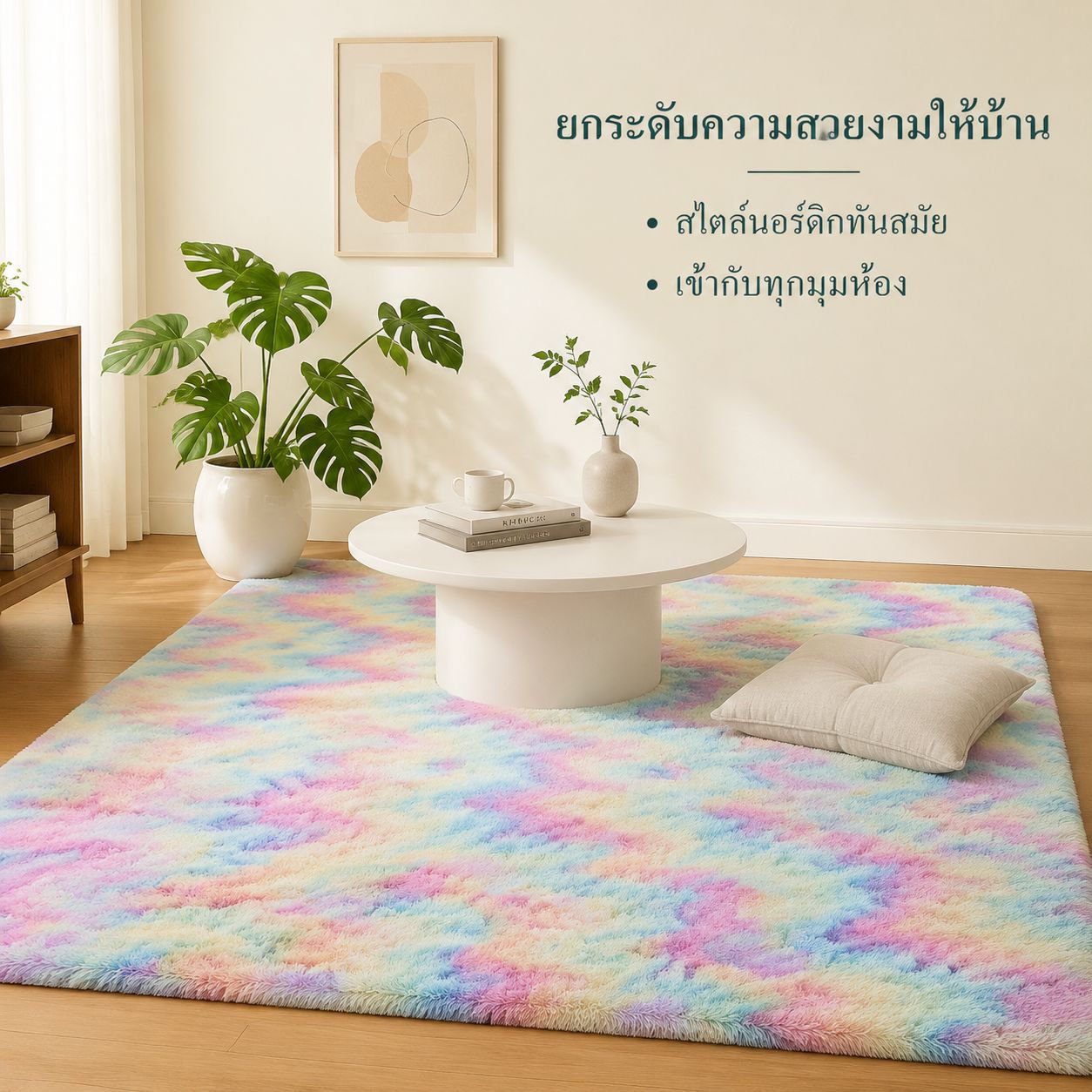 พรมปูพื้นนุ่มหนาพิเศษสำหรับใช้ในบ้าน