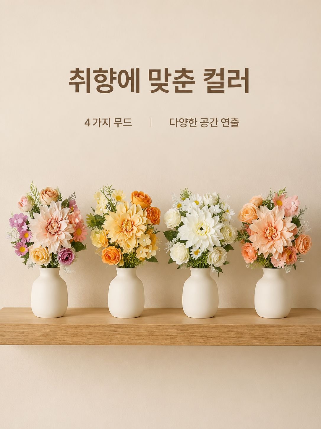 인테리어 인조 꽃 장식