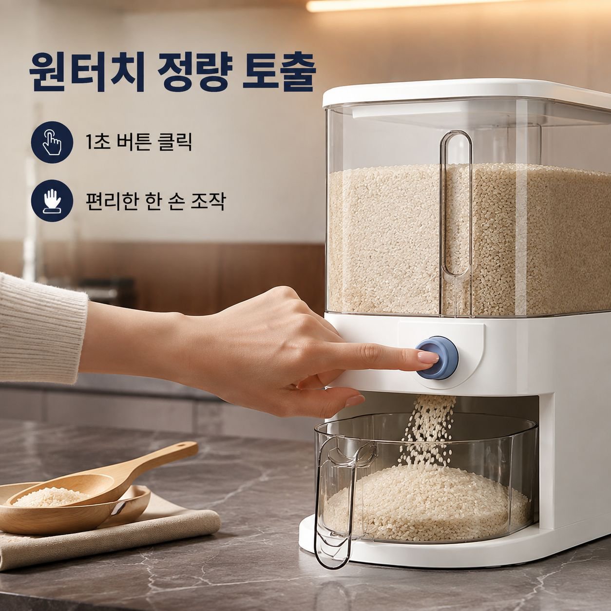 다기능 오곡잡곡 보관통