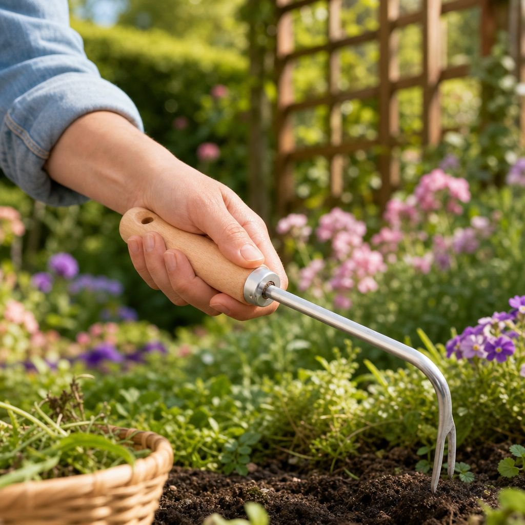 Wooden Handle Stainless Steel Gardening Weeding Tool Set