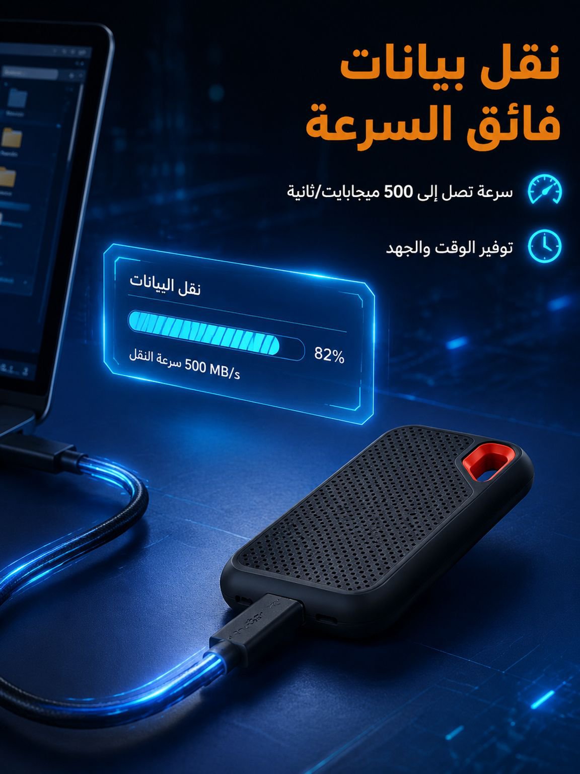 قرص صلب SSD محمول عالي السرعة