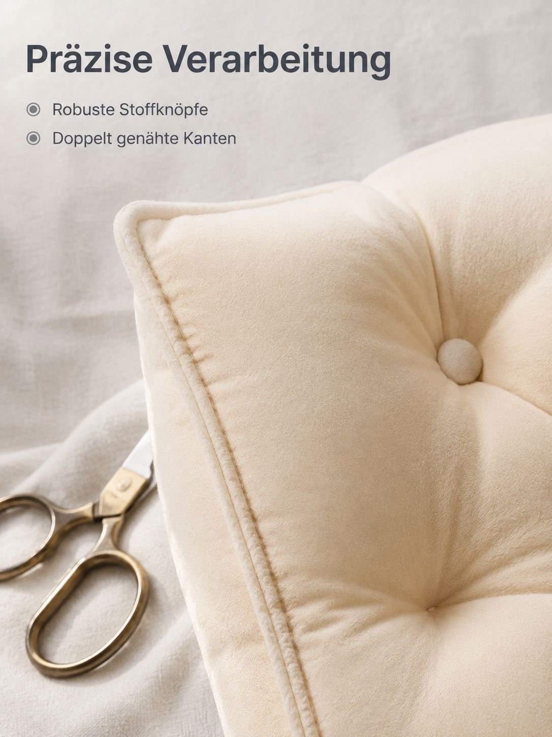 Komfortables Kissen mit weichem, dickem Polster für das Bett