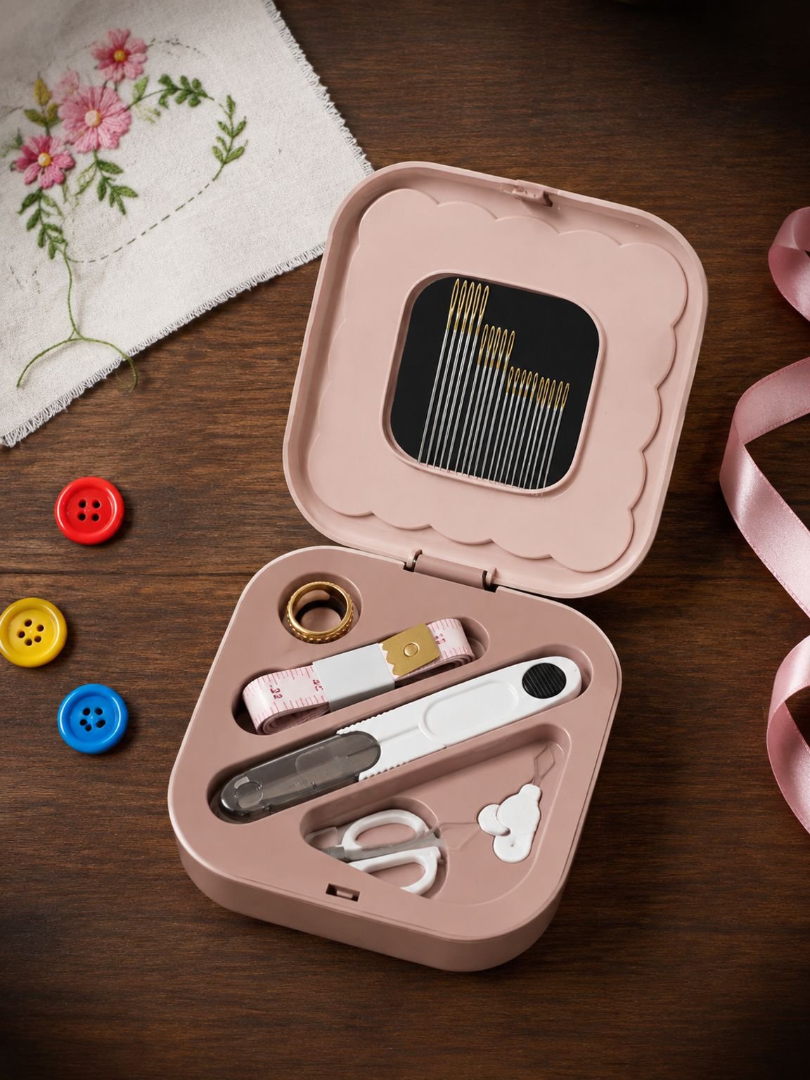 Kit de costura con caja magnética