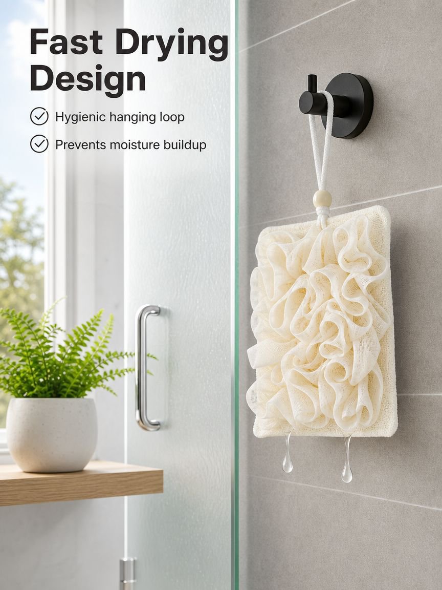 2-in-1 Bath Towel for Bathroom