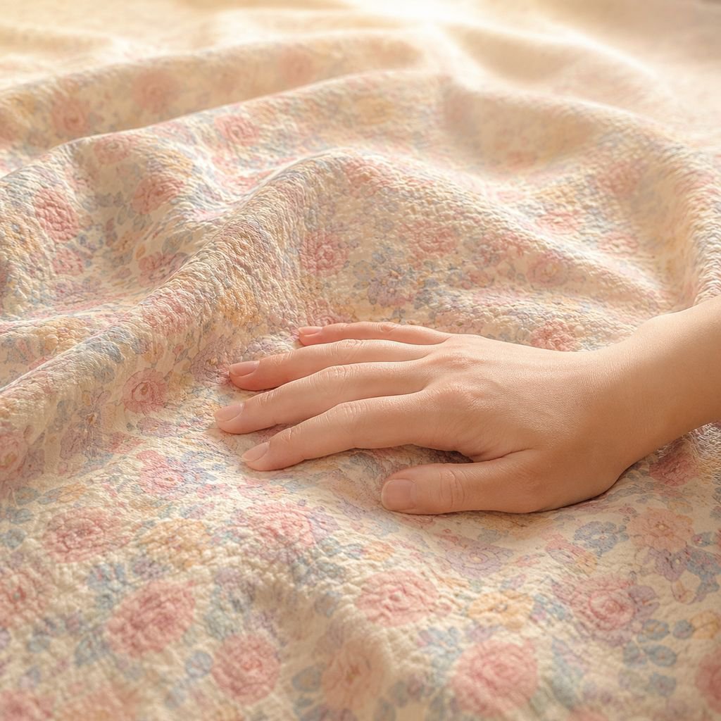 Soft and Breathable Summer Bed Skirt and Sheet, Romantic Color, Easy Storage and Organization