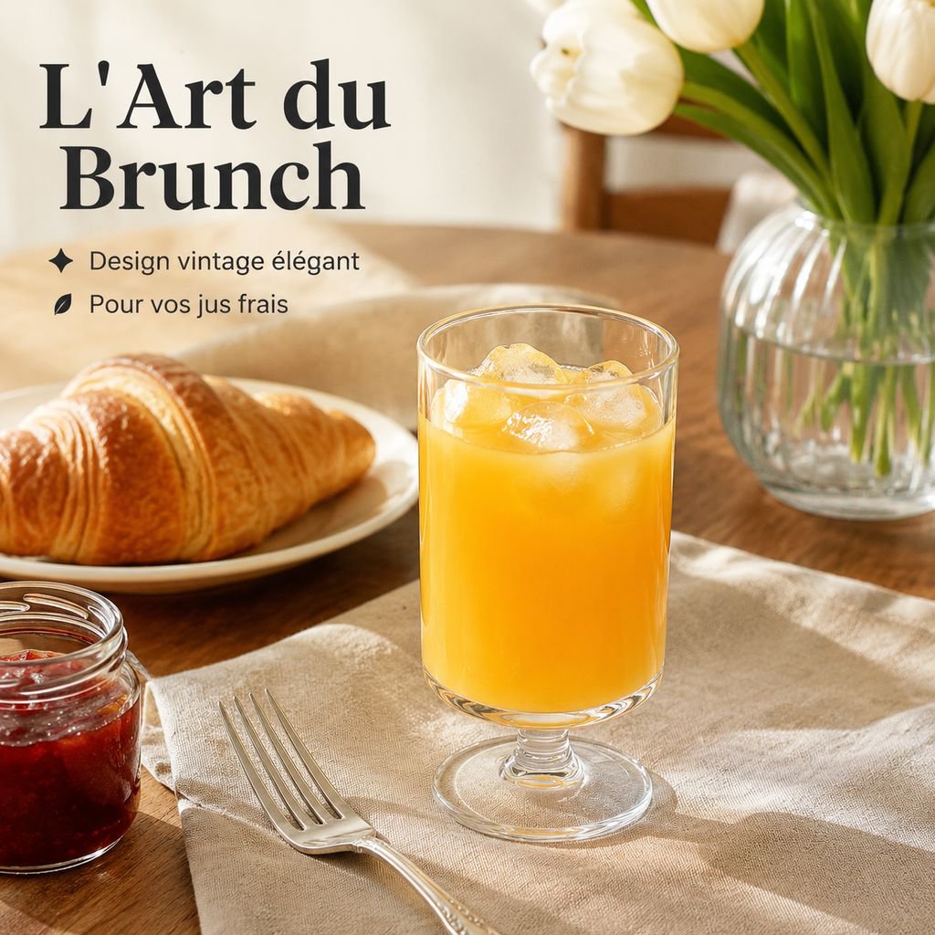 Gobelet à pied pour jus