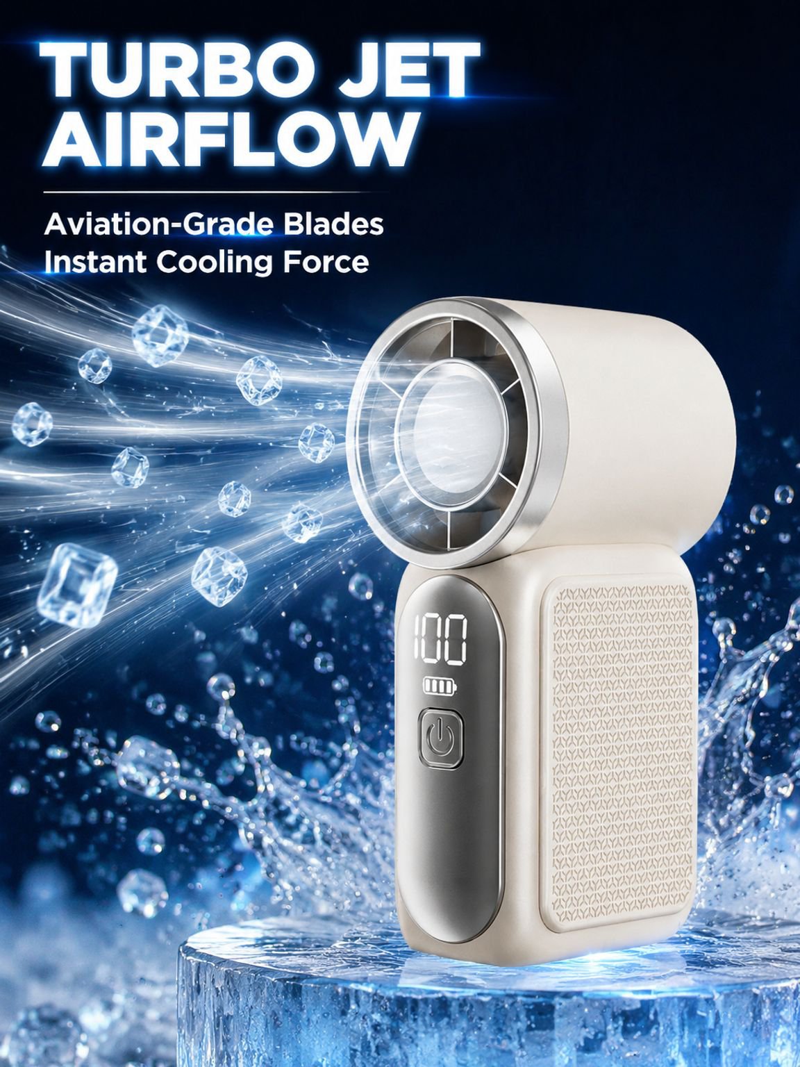 X688 Handheld Mini Fan with Turbo Speed, High Wind Power, USB Charging, Long Battery Life, Portable 