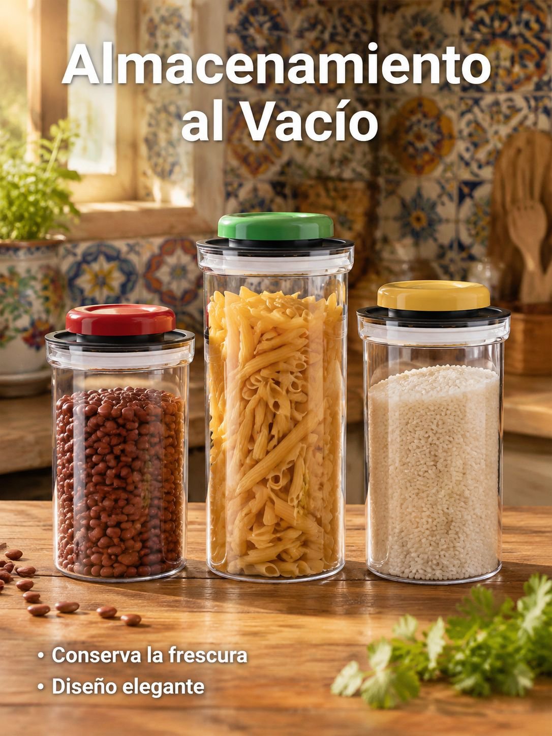 Tarro de almacenamiento de granos