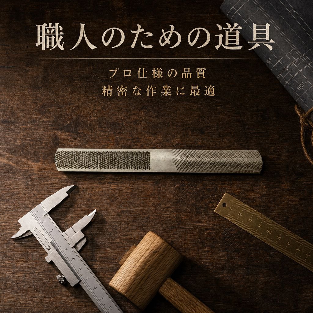 木工彫刻用ワックスコードヤスリ 四面彫刻ヤスリ