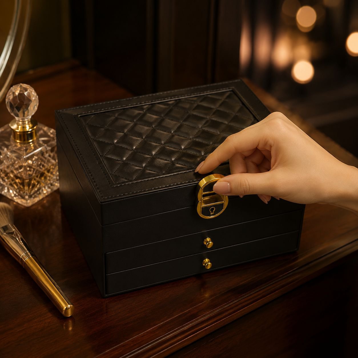 Elegant bracelet organizer box for women