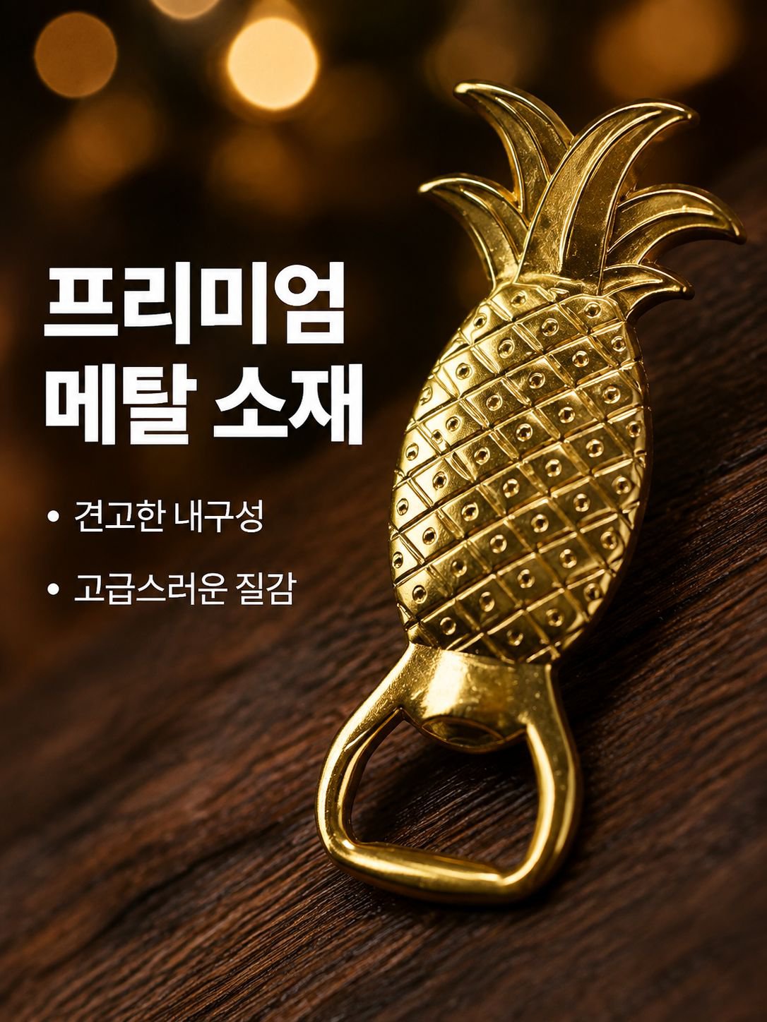 창의적인 파인애플 병따개 메탈 음료 오프너