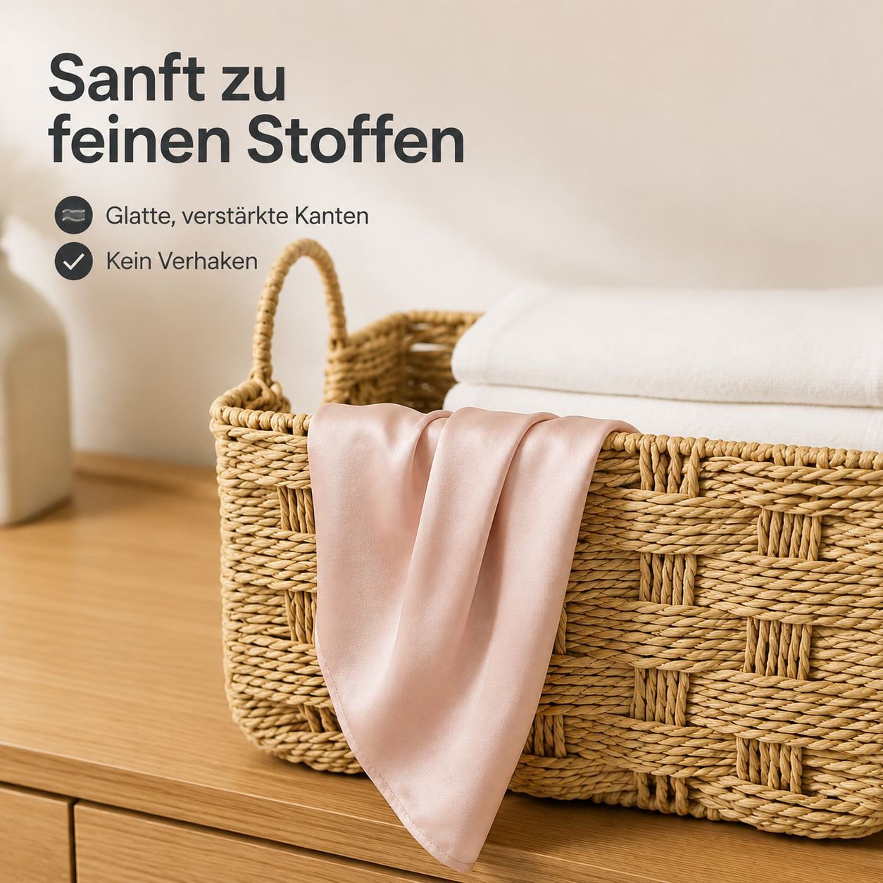 Handgefertigter Aufbewahrungskorb für den Schreibtisch