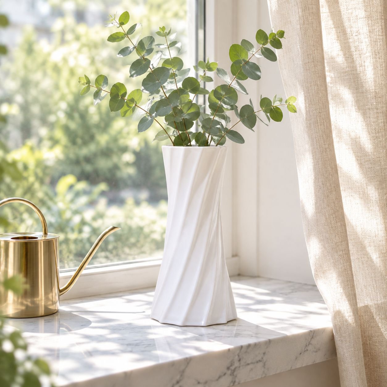 Modern Minimalist Plastic Flower Vase Creative Floral Arranger for Home Decor