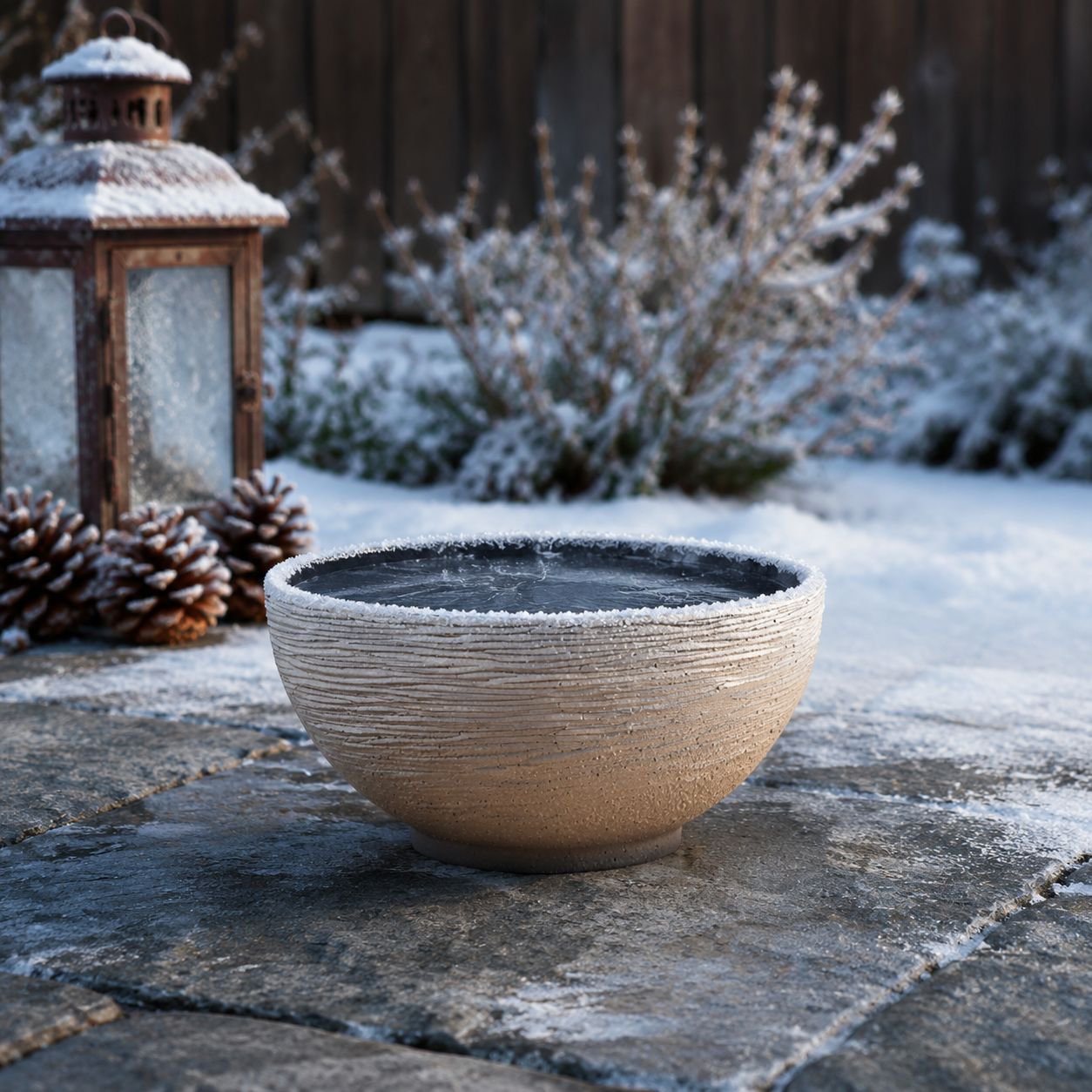 Courtyard Landscape Ancient Style Ecological Fish Tank Lotus Pot