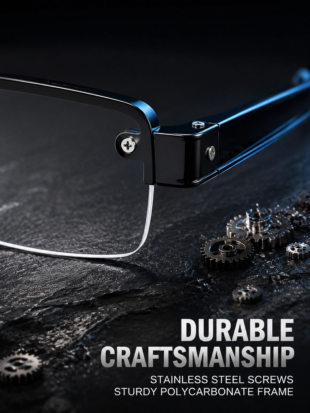 Anti-blue light smart zoom reading glasses