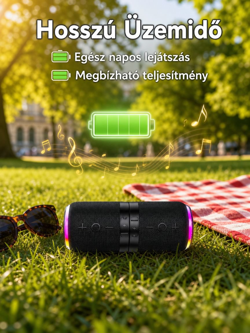 Mágneses hordozható Bluetooth hangszóró