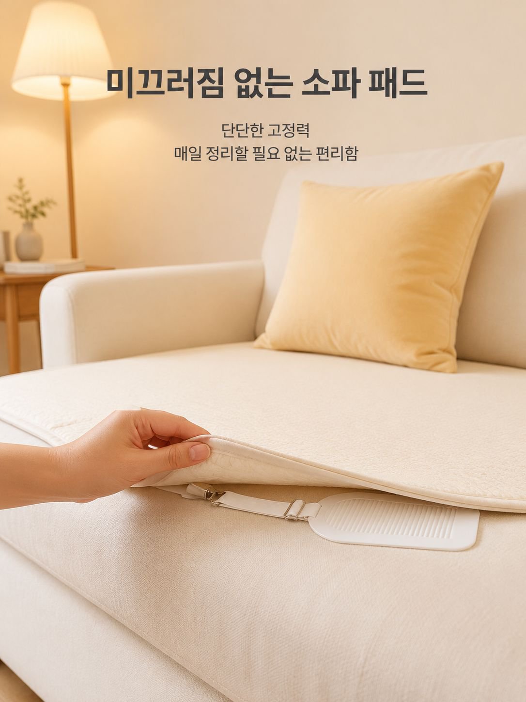 소파 패드 고정 클립의 견고한 구조